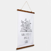 Lesen ist Eintrittskarten für das Erlebniszimmer P Wandteppich Mit Holzrahmen (Gewinkelt)