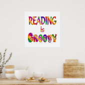 Lesen ist Groovy Poster (Küche)