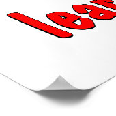 Lesen ist Ihre Zukunft Poster (Ecke)