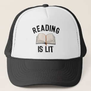 Lesen ist leer - Literatur liest Bücher Vintag Truckerkappe