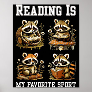 Lesen ist Lieblingssport cottagecore lustig Poster