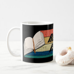 Lesen ist Lit - Bücher lesen Vintage Retro Kaffeetasse