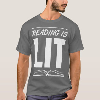 Lesen ist Lit - Buchliebhaber Leselhrer T-Shirt