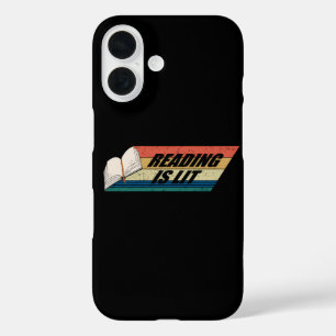 Lesen ist Lit - Lesen von Büchern Vintage Retro iPhone 16 Hülle