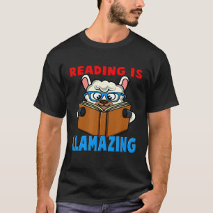 Lesen ist Llamazing  Süße Llama Alpaka Buchliebhab T-Shirt