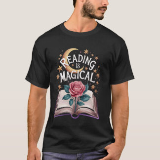 Lesen ist magisch Bücherliebhaber Bücherwurm Bibli T-Shirt