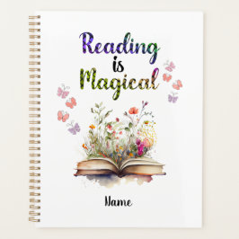 Lesen ist Magische Buchliebhaber Zitat Trendy Whim Planer