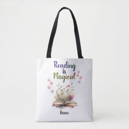 Lesen ist Magische Buchliebhaber Zitat Trendy Whim Tasche