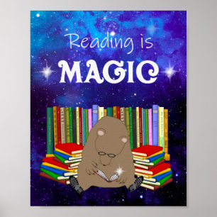 Lesen ist Magisches Poster