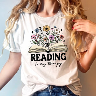 Lesen ist mein Blumenbuch zu Therapien T-Shirt