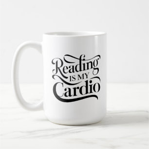 Lesen ist mein Cardio - Spaß Lehrer Kaffeetasse