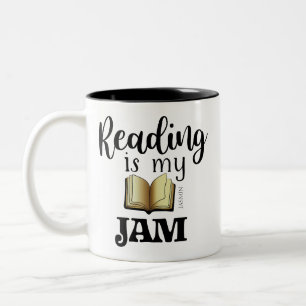 Lesen ist mein Ding Buchliebhaber-Name Zweifarbige Tasse