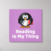 Lesen ist mein Ding Pinguin lustig lesen