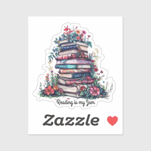 Lesen ist mein Jam Aufkleber (Blatt)