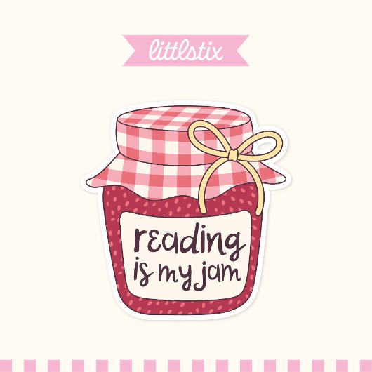 Lesen ist mein Jam Aufkleber