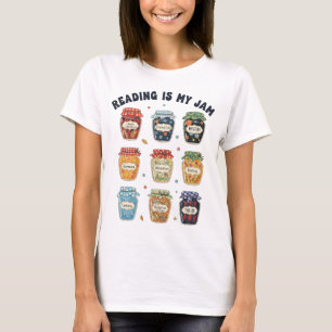 Lesen ist mein Jam Book Lover Buchbibliothekar T-Shirt