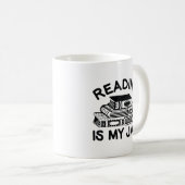 Lesen ist mein Jam Kaffeetasse (VorderseiteRechts)