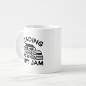 Lesen ist mein Jam Kaffeetasse (Vorderseite Links)