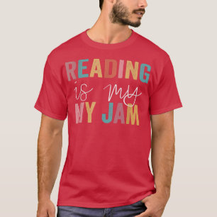 Lesen ist mein Jam Retro Vintage lustige Bücher Li T-Shirt
