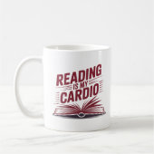 Lesen ist mein kärtliches rotes Buch Lover Kaffeetasse (Links)