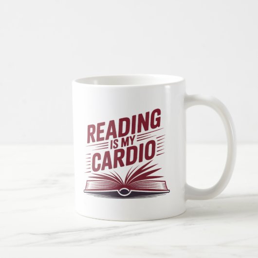 Lesen ist mein kärtliches rotes Buch Lover Kaffeetasse (Rechts)