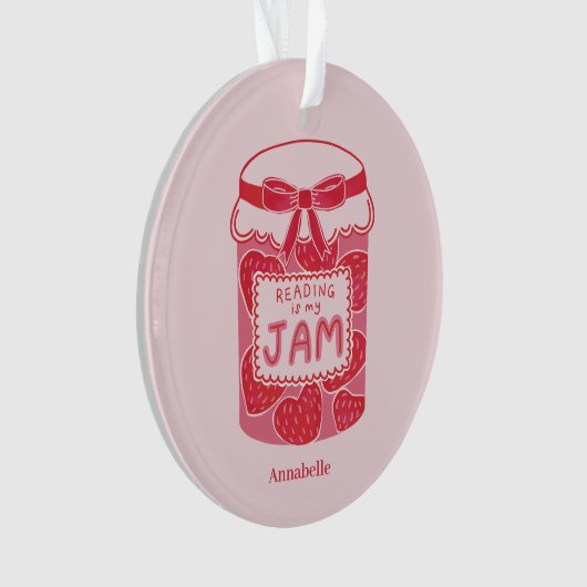 Lesen ist mein Liebhaber von Marmelade Ornament (Vorderseite)