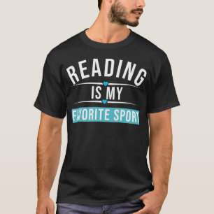 Lesen ist mein Lieblingssport Buchliebhaber-Desig T-Shirt