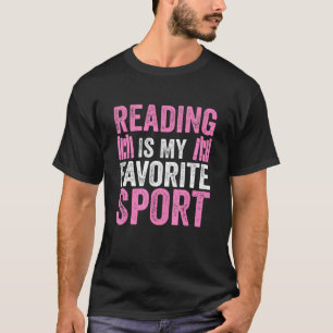 Lesen ist mein Lieblingssport Buchliebhaber  T-Shirt