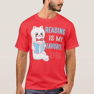 Lesen ist mein Lieblingssport-, Katzen- und Buchli T-Shirt