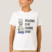 Lesen ist mein Lieblingssport T-Shirt (Vorderseite)