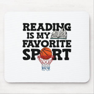 Lesen ist mein Lieblingstag im Sport Sketch Weltbu Mousepad