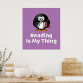 Lesen ist mein Pinguin-Poster Poster (Küche)