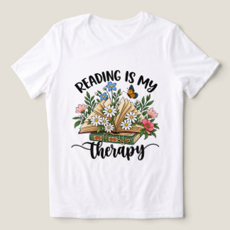 Lesen ist mein Therapie-Blumen-Buch-Shirt Tri-Blend Shirt