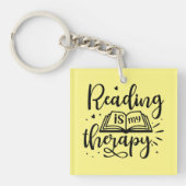 Lesen ist mein Therapiebuch Lover Schlüsselanhänger (Vorderseite)