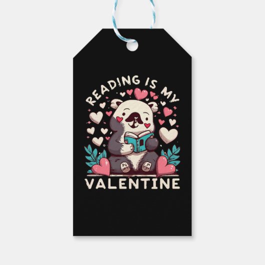Lesen ist mein Valentinstag Geschenkanhänger (Rückseite)