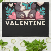 Lesen ist mein Valentinstag Geschirrtuch (Gefaltet)