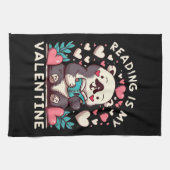 Lesen ist mein Valentinstag Geschirrtuch (Horizontal)