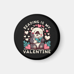 Lesen ist mein Valentinstag Magnet