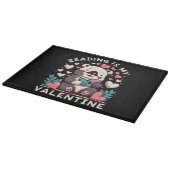Lesen ist mein Valentinstag Schneidebrett (Ecke)