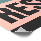 Lesen ist mein Widerstand - Retro-Stildruck Poster (Ecke)