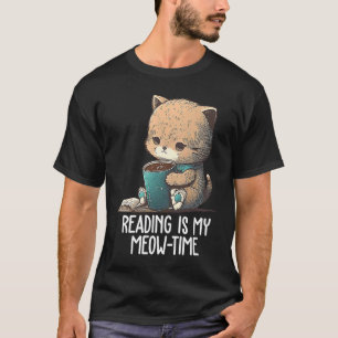 Lesen ist meine Katzensache Buch Bücherwurm Biblio T-Shirt