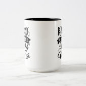 Lesen ist meine Liebe T - Shirt Throw Kissen Zweifarbige Tasse (Mittel)