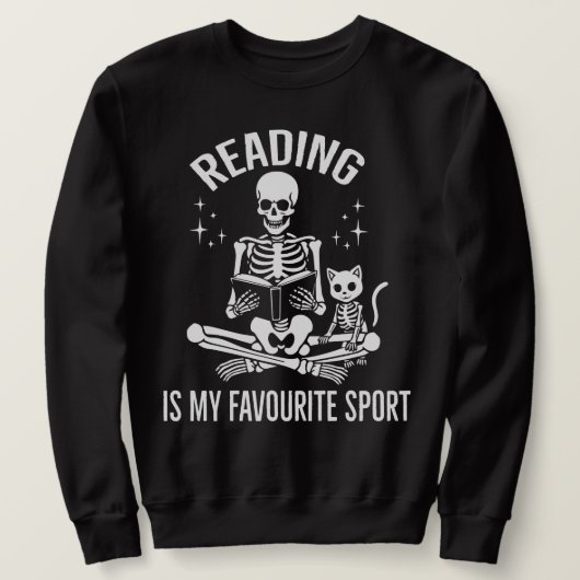 Lesen ist meine Lieblings-Sport-Bibliothek gemütli Sweatshirt (Design vorne)