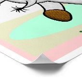 Lesen ist meine Lieblingsform! Poster (Ecke)