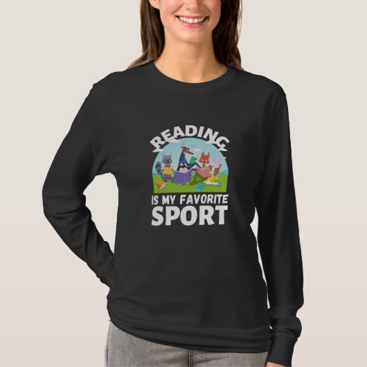 Lesen ist meine Lieblingssportart T-Shirt (Vorderseite)