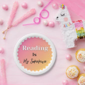 Lesen ist meine Supermacht Pappteller (Party)