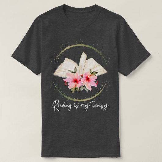 Lesen ist meine Theraphie T-Shirt (Design vorne)