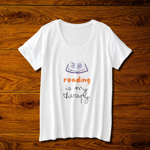 Lesen ist meine Therapie Große Größe T-Shirt