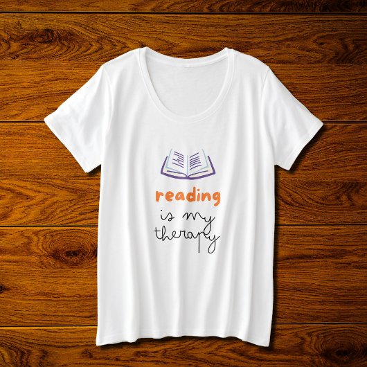 Lesen ist meine Therapie Große Größe T-Shirt