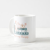 Lesen ist meine Therapie Kaffeetasse (Vorderseite Links)
